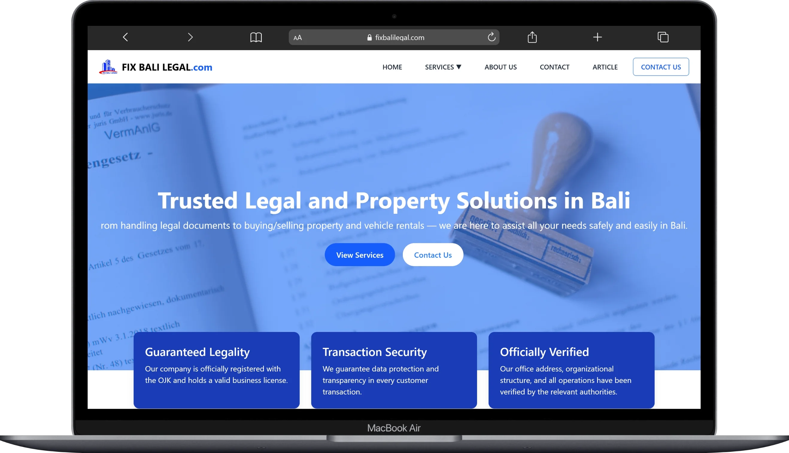 PT Fix Bali Legal